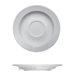 Блюдце «Карат»; фарфор; D=16,H=1.8см; белый Bauscher 25 6918