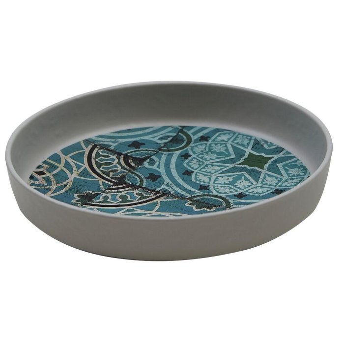 Блюдо, поднос меламиновый Damask Blue 204х43мм P.L. Proff Cuisine JW35108-TAI