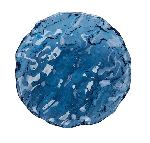 Салатник "Море"; стекло; D=240, H=40мм; синий Pordamsa XGLAS-2824B