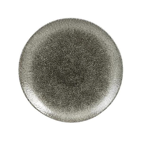 Тарелка мелкая без борта Studio Prints Raku 217мм Quartz Black Churchill RKBQEVP81