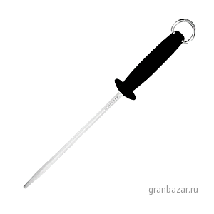 Мусат; сталь нерж.,пластик; H=6,L=39/25см; металлич.,черный MATFER 125055