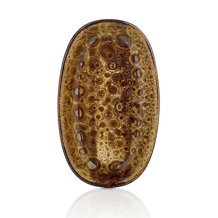 Блюдо овальное Cowry Yellow 290 мм By Bone CW-YL-ZT-29-OV