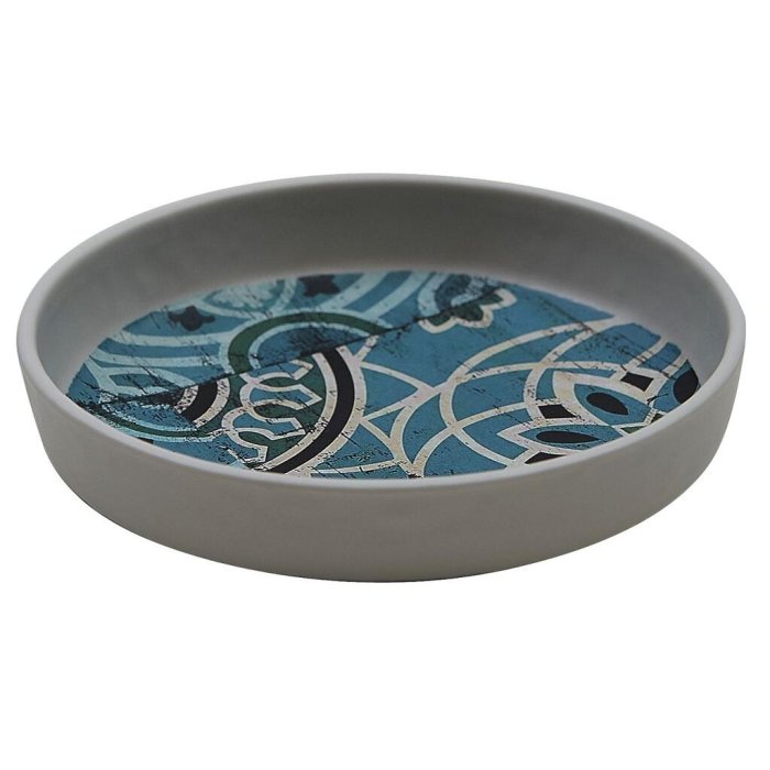 Блюдо, поднос меламиновый Damask Blue 123х26мм P.L. Proff Cuisine JW35105-TAI
