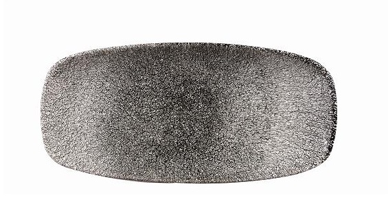 Блюдо прямоугольное без борта Studio Prints Raku 200х121мм Quartz Black Churchill RKBQXO71