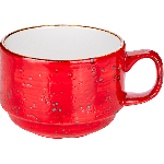 Чашка чайная «Крафт Рэд»; фарфор; 200мл; D=80мм, H=60мм; красный Steelite 1134 0217