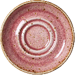 Блюдце «Крафт Распберри»; фарфор; D=110мм, H=13мм; розов. Steelite 1210 0165