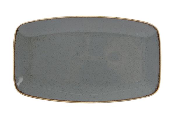 Тарелка для пиццы DARK GREY фарфор, 310x180 мм, h 25 мм, серый Seasons Porland 118331 темно-серый