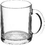 Кружка «Чайная» стекло; 320мл; D=113,H=94мм; прозр. ОСЗ 1208