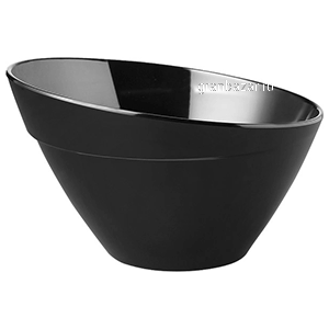 Салатник; пластик; 2.5л; D=24.5,H=15см; черный APS 85042
