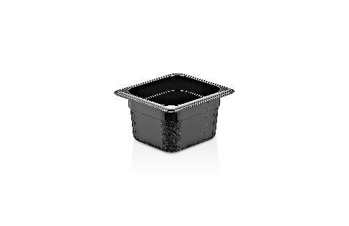 Гастроемкость 1/6 h=100 мм. 1,25 л. п/п черная /1/36/ Gastroplast GNPP-16100/B
