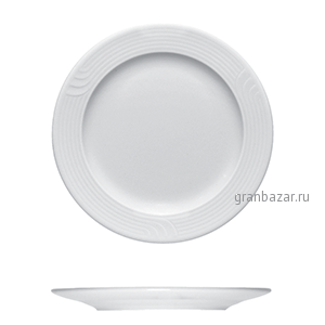 Тарелка мелкая «Карат»; фарфор; D=24,H=8.5,L=25,B=25см; белый Bauscher 25 0024