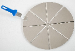 Поднос круглый d=450 мм для пиццы на 8 сегментов с ручкой Gimetal AC-PCPT45