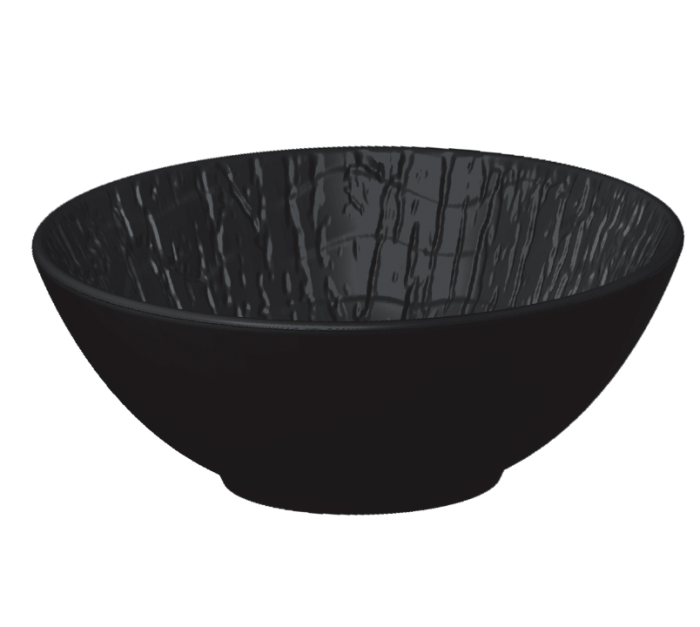 Салатник 700 мл d 190 мм h 65 мм Black Raw Wood P.L. Proff Cuisine 60080-C