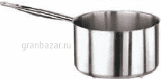 Сотейник; сталь нерж.; 0,8 л; D=120 мм, H=75 мм, L=280 мм, B=135 мм; металлич. Paderno 11006-12