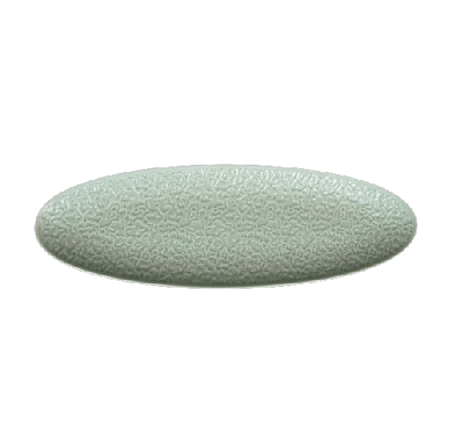 Блюдо овальное 14'' 356х114х21мм, зеленый Corone Nori [LQ-QK15295-GRE]