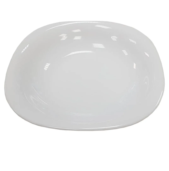 Тарелка глубокая 210х210х34 мм 350-500 мл опаловое стекло (стеклокерамика) NORMA CLASSIC