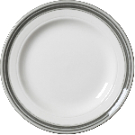 Тарелка «Бид Траффл Вош»; фарфор; D=165мм; белый, серый Steelite 1405 X0108