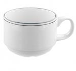 Чашка кофейная «Лагуна»; фарфор; 170мл; D=8,H=5.8,L=10.4см; белый,зелен. Steelite 13 150 230