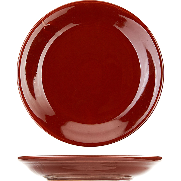 Блюдце д/горшков д/запекания; керамика; D=15,5см; шоколад. Борисовская Керамика ОБЧ00000296