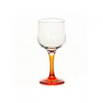 Бокал д/вина "Энжой"; стекло, ножка оранжевая; 200мл; D=65/64, H=155мм; прозр. Pasabahce 44167/b/orange