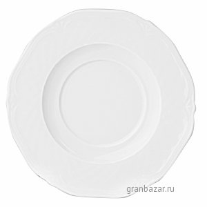 Блюдце «Афродита»; фарфор; D=16см; белый Lubiana 2613-white