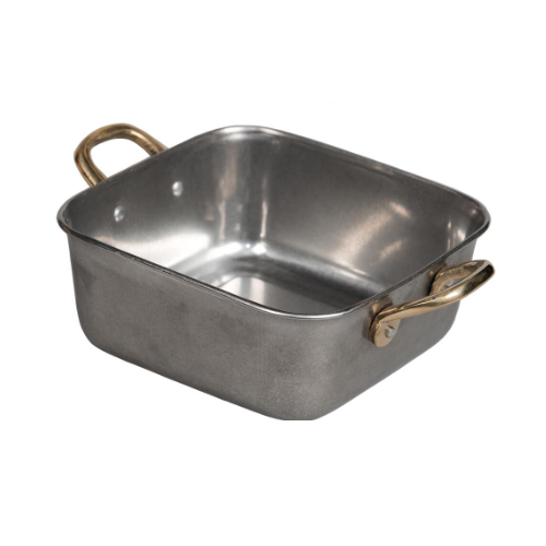 Сковорода для подачи Vintage 140х140 мм h57 мм 850 мл квадратная нерж. 2 ручки P.L. Proff Cuisine KSQ138HVT