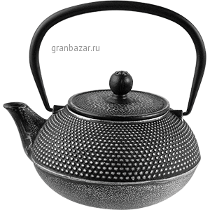 Чайник с ситечком; чугун; 900мл; D=8.9,H=11,L=16см; черный ProHotel WLT9923-0.9