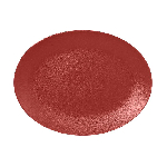 Тарелка NeoFusion Magma овальная 360x270 мм., плоская, фарфор, красный, RAK NFNNOP36DR