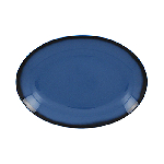 Тарелка Lea овальная 360x270 мм., плоская, фарфор, синий RAK LENNOP36BL