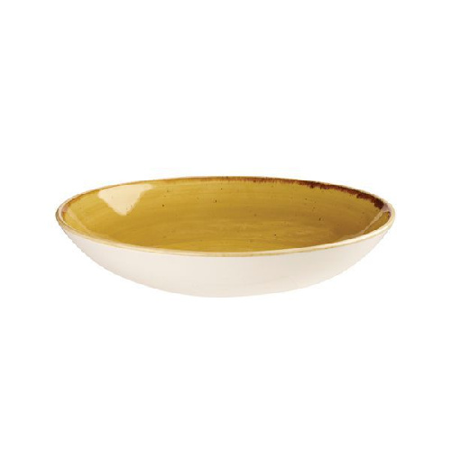 Тарелка глубокая 248 мм 1,13л, без борта, Stonecast, цвет Mustard Seed Yellow Churchill SMSSEVB91