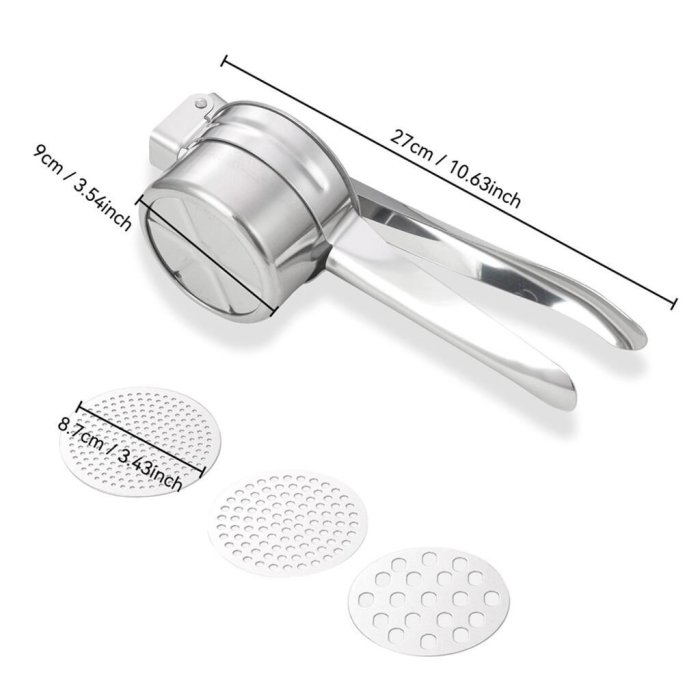 Пресс для овощей, картофеля 3 диска d 90 мм h65 мм l 270 мм нерж. P.L. Proff Cuisine