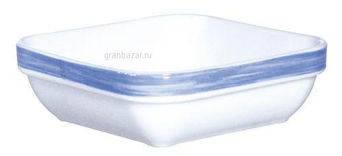 Салатник 110x110 мм квадр. голубой край Браш /6/ Arcoroc C0646