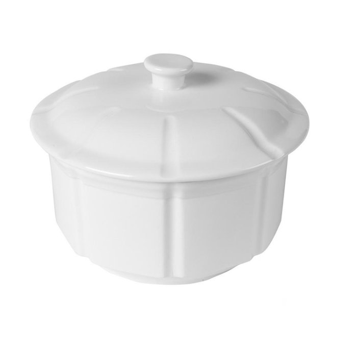 Емкость фарфор CAMEO Imperial white с крышкой 180мл d83 мм h95 мм 210-334