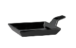Блюдо д/подачи с ручкой; пластик; H=1.5,L=9.5,B=9.5см; черный APS 83879