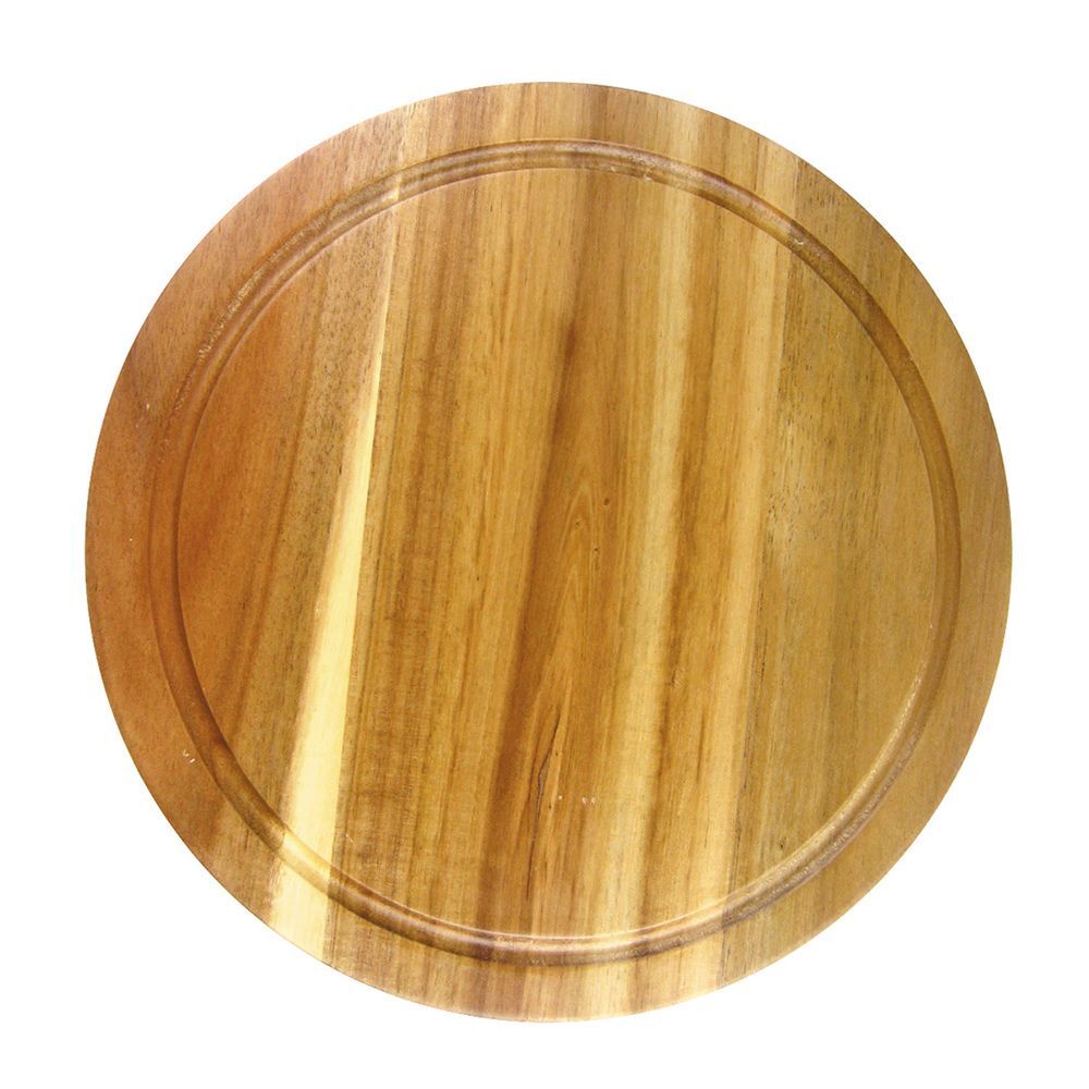 Доска круглая 260х20 мм с выемкой, акация, P.L. Proff Cuisine TRXS1506