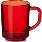 Кружка "Энжой"; стекло красное; 250мл; D=75, H=90мм; прозр. Pasabahce 55029/b/red
