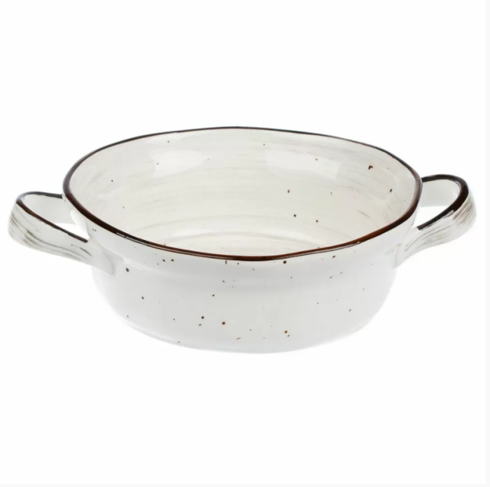 Бульонная чаша с ручками White Fusion 600 мл, h 55 мм, P.L. Proff Cuisine