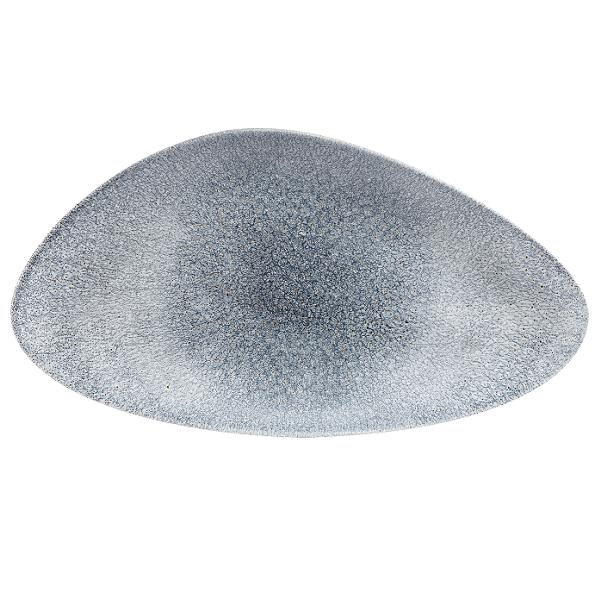 Блюдо треугольное CHEFS без борта Studio Prints Raku 350х190мм Topaz Blue Churchill RKTBTC351