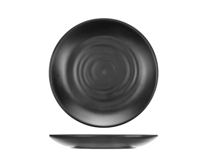 Тарелка;пластик;D=185,H=26 мм;черный Prohotel W7007black