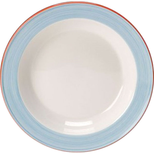 Тарелка глубокая «Рио Блю»; фарфор; D=215мм; белый, синий Steelite 1531 0215