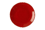 Тарелка Seasons RED 280 мм безбортовая фарфор цвет красный Porland 187628 красный