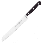 Нож д/хлеба «Глория Люкс»; сталь,пластик; H=1.5,L=31/2,B=2.3см; черный Felix 907320
