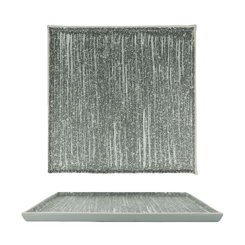 Тарелка квадратная с покрытием Glossy Stone Untouched Taiga d=240х240 мм P.L. Proff Cuisine 16-179 GSB / К=18ШТ
