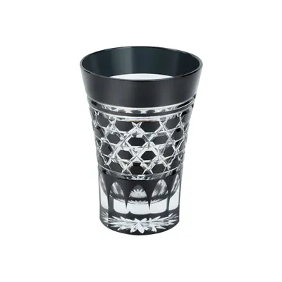 Стакан с шестиугольным плетением стекло 220мл D=75,H=105мм черный Tajima Glass TG09-21-1K