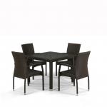 Комплект плетеной мебели из искусственного ротанга T257A/Y379A-W53 Brown 4Pcs