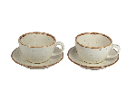 Набор чайных пар 340 мл Сизонс (4 предмета), бежевый Porland POR0004
