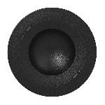 Тарелка глубокая NeoFusion Volcano круглая D=230 мм., 220 мл, фарфор, черный RAK NFGDDP23BK