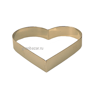 Форма конд. «Сердце»; сталь нерж.; D=200,H=35мм MATFER 371823