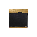 Тарелка Metalfusion квадратная борт золотой 250x250 мм., плоская, фарфор RAK MFMRSP25GB