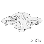 Полка дренажная GN1/6 176х162 мм прозрачная (поликарбонат) Gastroplast GNPS-16